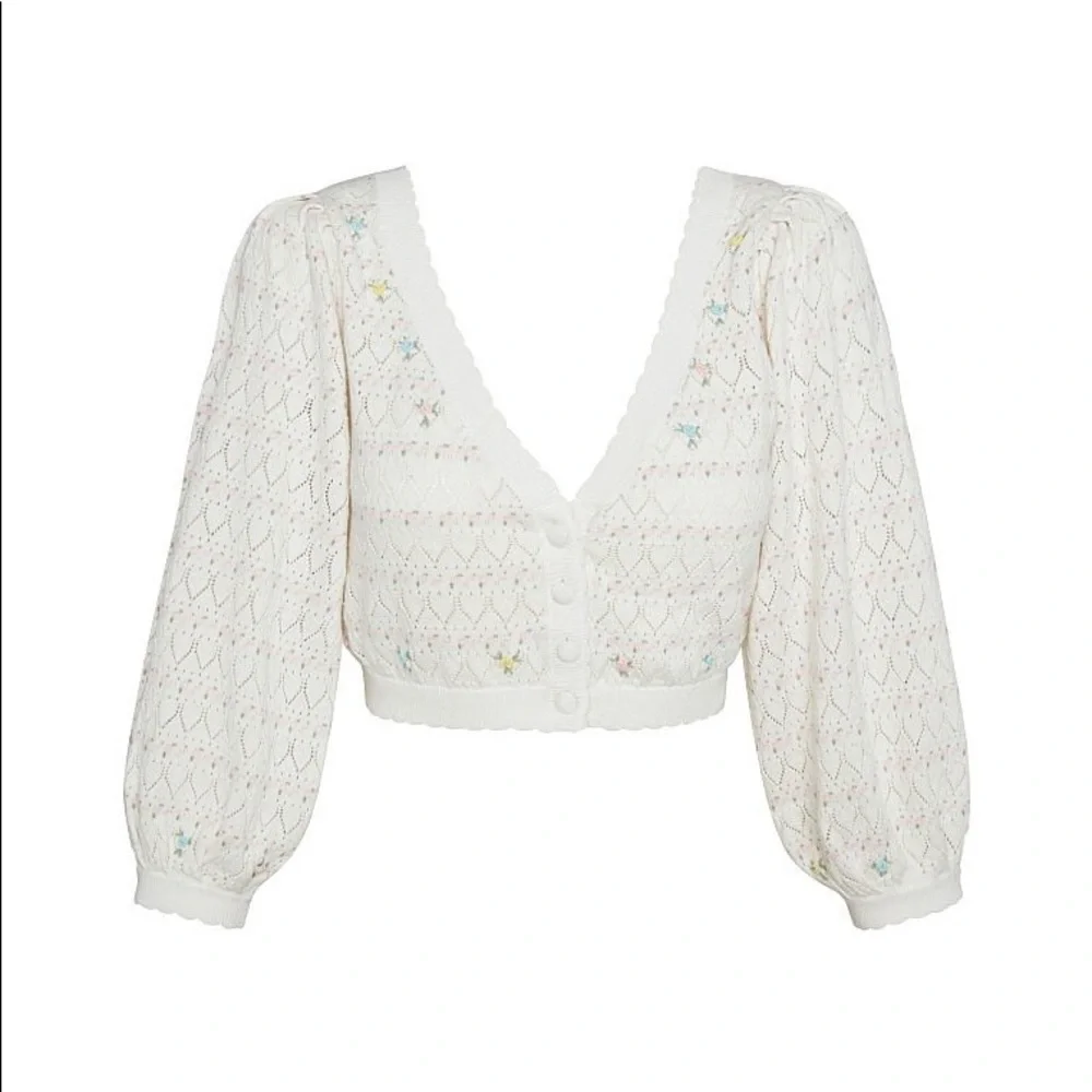 3 PIECE FOR LOVE & LEMONS Charleston Cardigan Top Short set